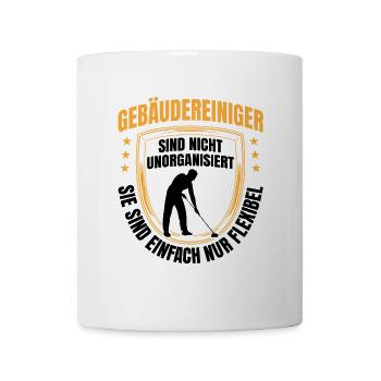Building cleaners are flexible window cleaners - Mug - white - Front