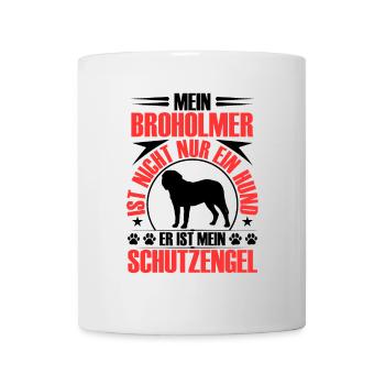 Broholmer est mon ange gardien Broholmer - Mug blanc - blanc - Devant