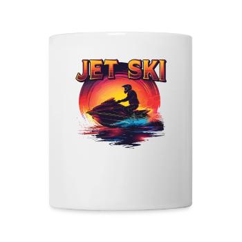Jet Ski Abenteuer Retro Sommer - Tasse - Weiß - Vorne
