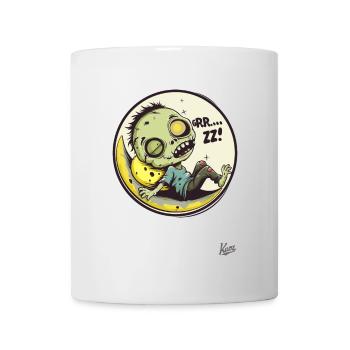 Ugly sleeping funny zombie - Mug - white - Front