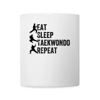 Eat Sleep Taekwondo Repeat - Taekwondo - Mug - white - Front