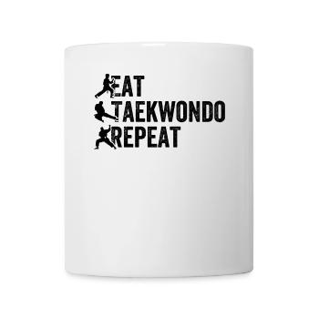 Eat Taekwondo Repeat - Taekwondo - Mug - white - Front