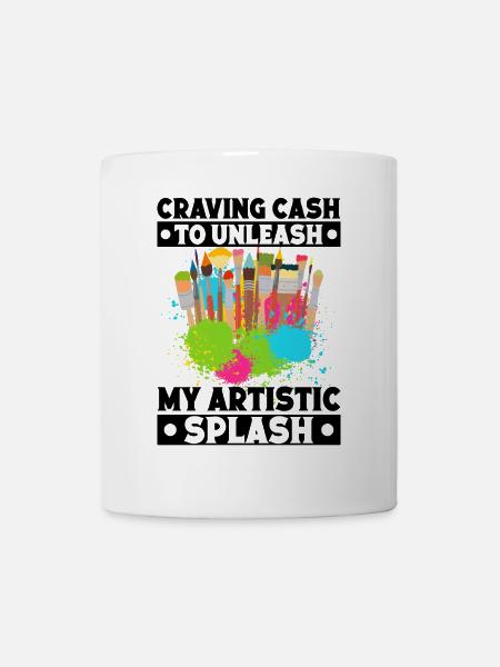 Cool Artist Libérez Artistique Splash Idée Cadeau - Mug blanc - blanc