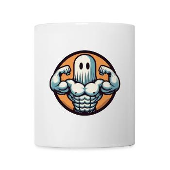 Bodybuilding Ghost Muscle Building on Halloween - Mug - white - Front
