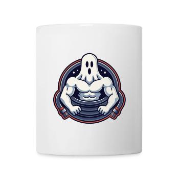 Bodybuilding Gespenst Lustiger Fitnessstudio Geist - Tasse - Weiß - Vorne