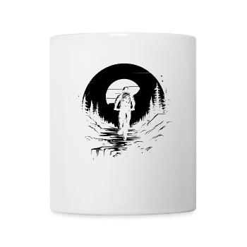 Mountainbiking Zeichnung - Tasse - Weiß - Vorne
