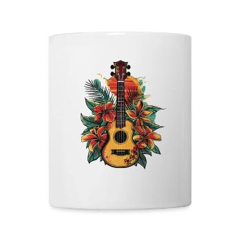 Ukulele - Tasse - Weiß - Vorne