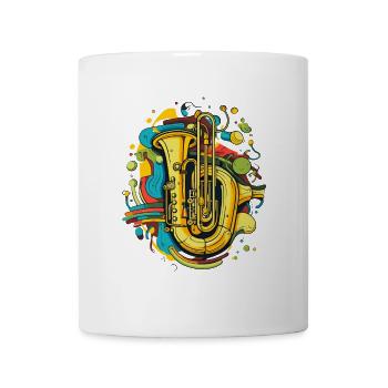 Tuba Cartoon Look - Mug - white - Front
