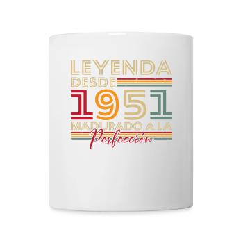 Legende seit 1951 Geburtstagsgeschenk - Tasse - Weiß - Vorne