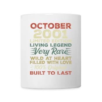 2001 October 2001 birthday October 2001 Original - Mug - white - Front