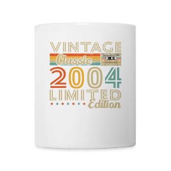 2004 Vintage Retro Geburtstagsgeschenk - Tasse - Weiß - Vorne