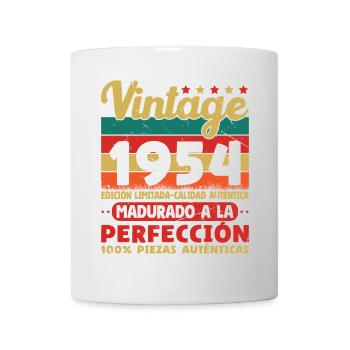 Vinatge 1954 Cadeau d’anniversaire - Mug blanc - blanc - Devant