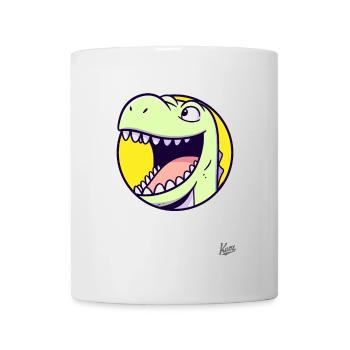 Dino amical et heureux - Mug blanc - blanc - Devant