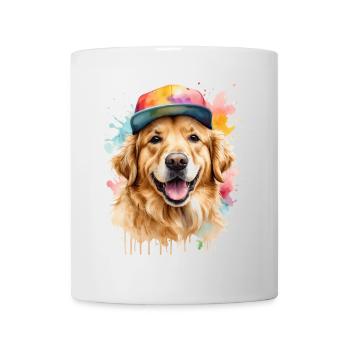 Golden Retriever Snapback Cap Dog Design Print - Mug - white - Front