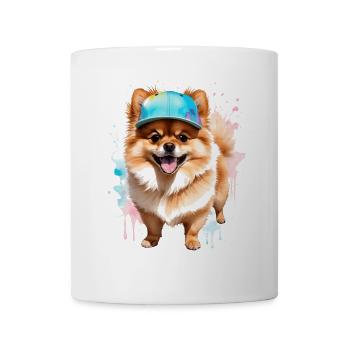 Pomeranian Pomeranian Snapback Cap Dog Print - Mug - white - Front