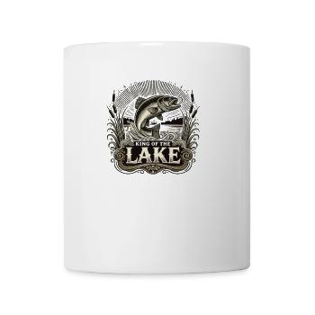 Fishing with our King Of The Lake design - Mug - white - Front