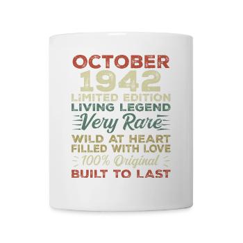 1942 October 1942 birthday October 1942 Original - Mug - white - Front