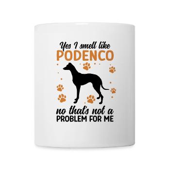 Podenco Greyhound Smell to Podenco - Mug - white - Front
