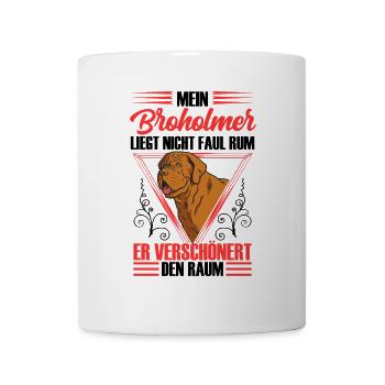 Broholmer n’est pas paresseux Broholmer - Mug blanc - blanc - Devant