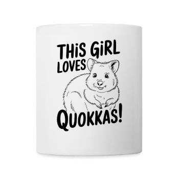 Quokka Disant Australie Drôle Quokka Cadeau - Mug blanc - blanc - Devant
