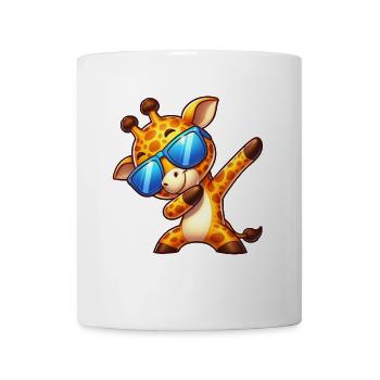 Giraffe Dab Cool Lustiges Design - Tasse - Weiß - Vorne