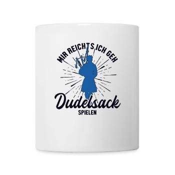 Mir reichts ich geh Dudelsack spielen Sarbacane - Mug blanc - blanc - Devant