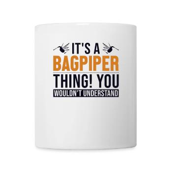 C’est un truc de cornemuse Great Highland Blowpipe - Mug blanc - blanc - Devant