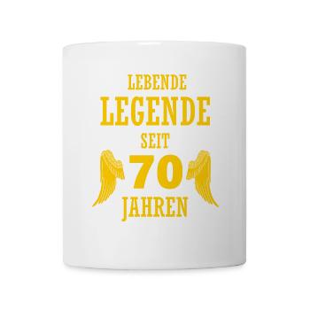 Légende vivante 70 ans 70e anniversaire drôle - Mug blanc - blanc - Devant