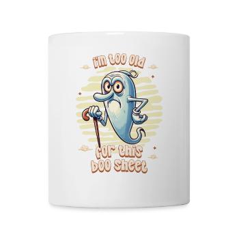 Drôle de dicton Design Grumpy Old Ghost - Mug blanc - blanc - Devant