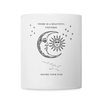 Astrologisches-Universums Zodiac White - Tasse - Weiß - Vorne