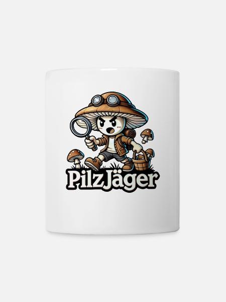 Pilzsammler Pilzjäger Pilze Wald Natur Humor Spaß - Tasse - Weiß