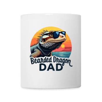 Dragon barbu disant papa drôle dragon barbu cadeau - Mug blanc - blanc - Devant