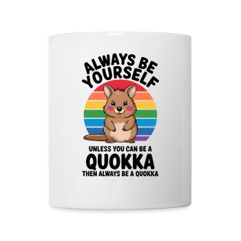 Quokka Disant Australie Drôle Quokka Cadeau - Mug blanc - blanc - Devant