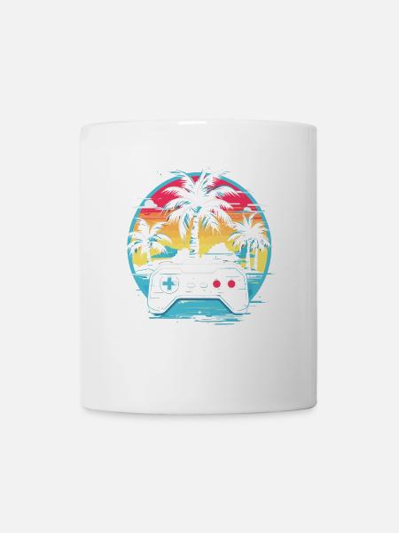 Videospiele Vaporwave - Tasse - Weiß