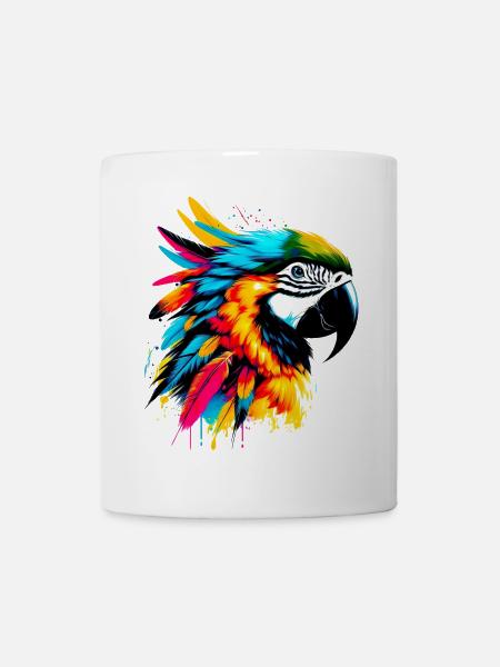 Papagei - Tasse - Weiß