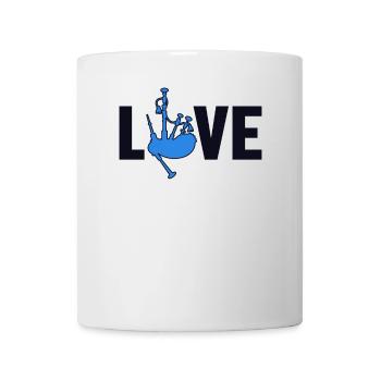 Dudelsack Liebe Great Highland Dudelsack Unterricht - Tasse - Weiß - Vorne