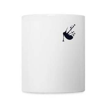 Cornemuse Logo Emblème Leçons de cornemuse Sarbacane - Mug blanc - blanc - Devant
