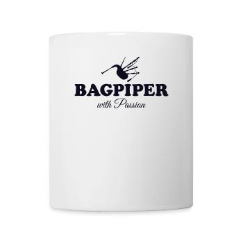 Cornemuse avec passion Grande sarbacane des Highlands - Mug blanc - blanc - Devant