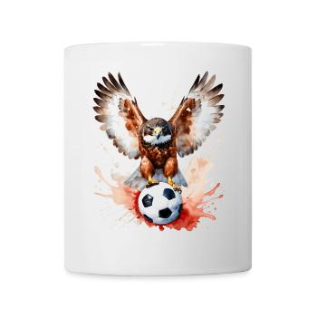 Turul football Hongrie coloré Animal Design Print - Mug blanc - blanc - Devant