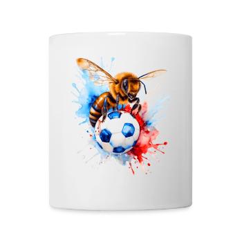 Abeille Football Coloré Slovénie Slovénie Design Imprimer - Mug blanc - blanc - Devant