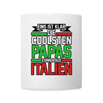 Italie Italien Papa Père Italien Italie - Mug blanc - blanc - Devant