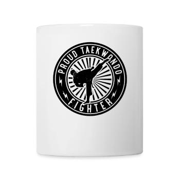 Fier combattant de taekwondo - Mug blanc - blanc - Devant