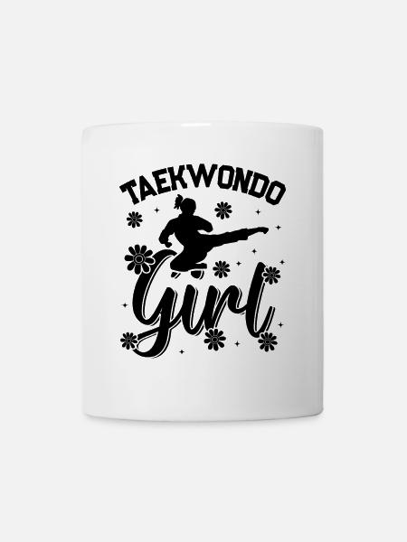 Taekwondo Fille - Mug blanc - blanc