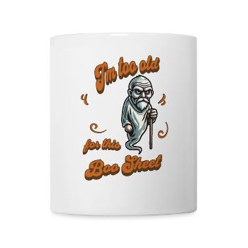 Vieux fantôme drôle dicton design - Mug blanc - blanc - Devant