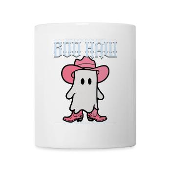 Cute Cowboy Ghost Says Boo Haw - Mug - white - Front