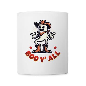 Boo Y'all Cowboy Gespenster Gute Laune Gespenster - Tasse - Weiß - Vorne