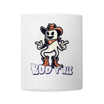 Boo Y'all Cowboy Gespenster Gute Laune Gespenster - Tasse - Weiß - Vorne
