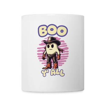 Boo y’all Cowboy Fantômes Bonne humeur Fantômes - Mug blanc - blanc - Devant