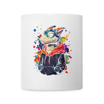 Hip Hop Dragon Vintage Urban Streetwear - Mug - white - Front