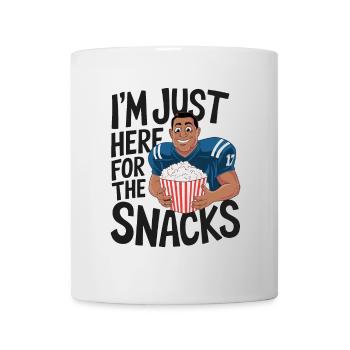 Football - Lustig Je suis juste là pour les collations - Mug blanc - blanc - Devant